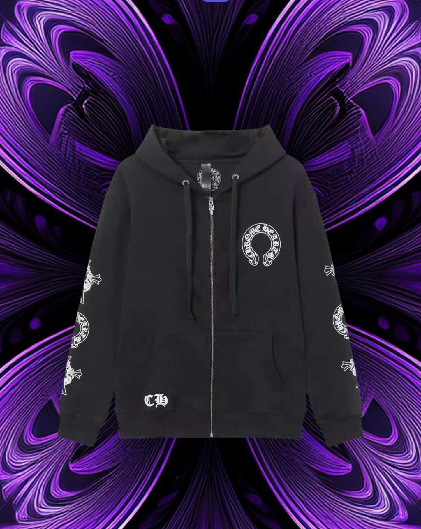 Chrome hearts zip up βblackβ