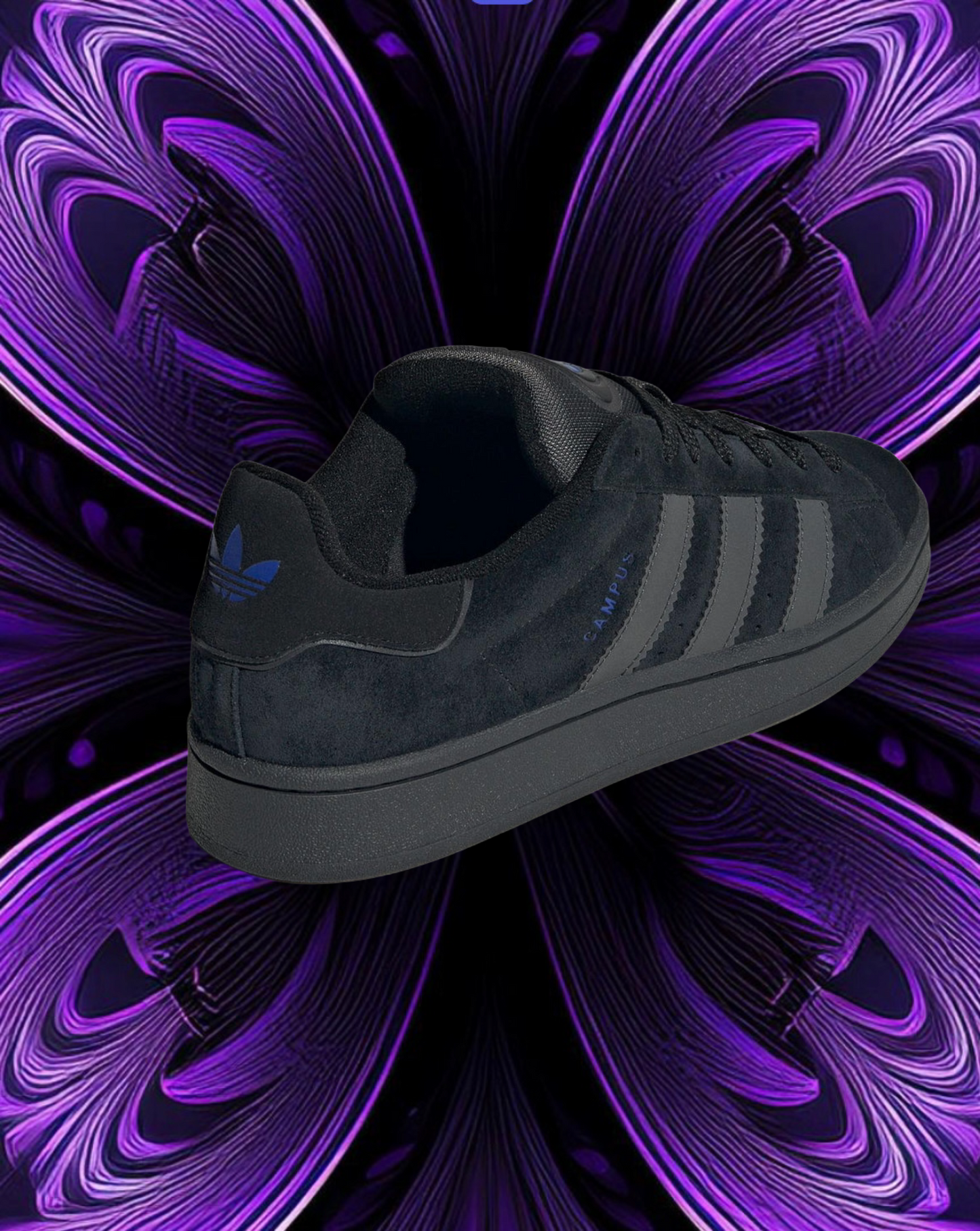 Adidas campus “core black lucid blue”