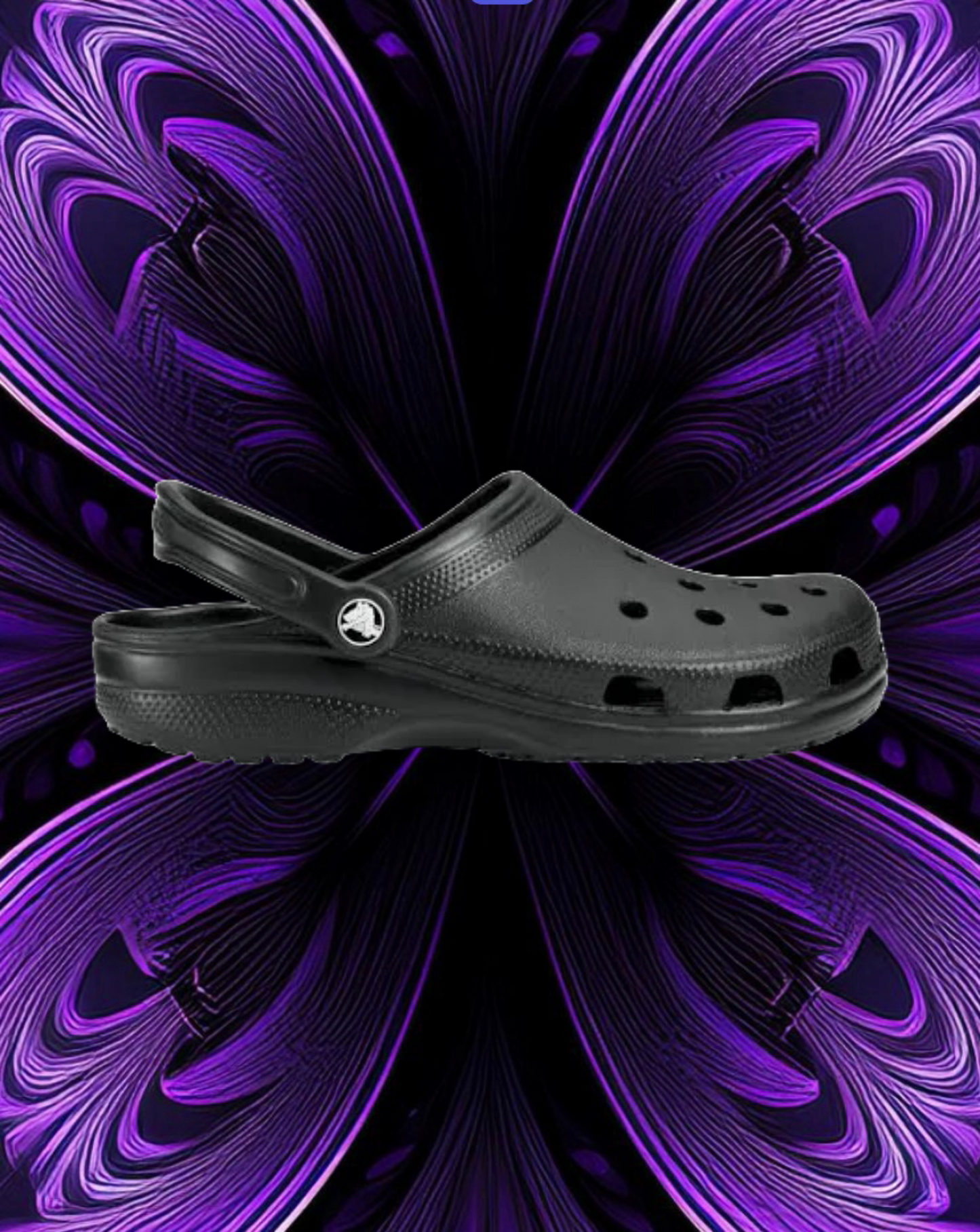 Classic black crocs