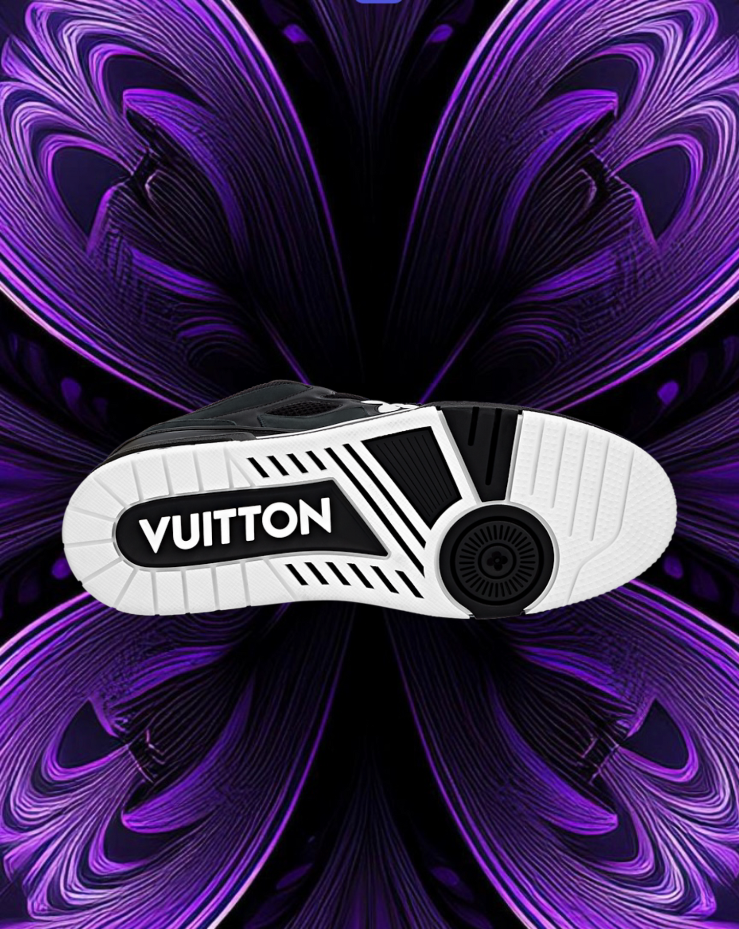 LV skates black and white