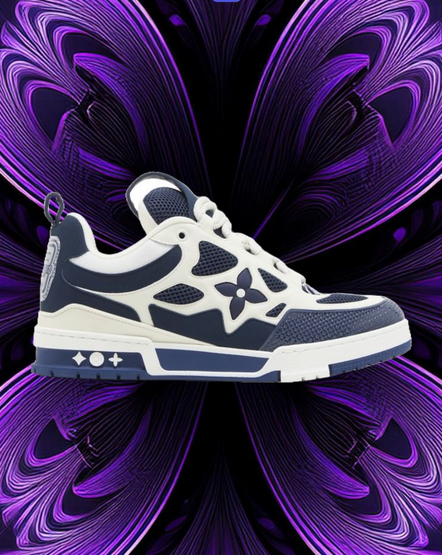 LV skates (blue and white)
