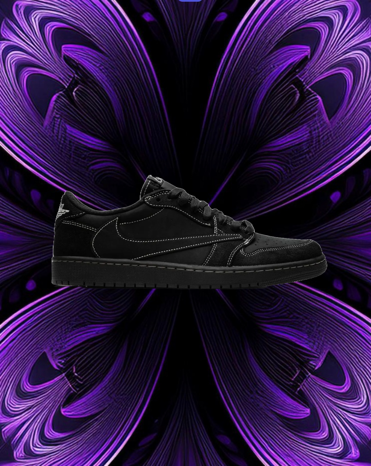 Travis scott Jordan 1 low black phantom