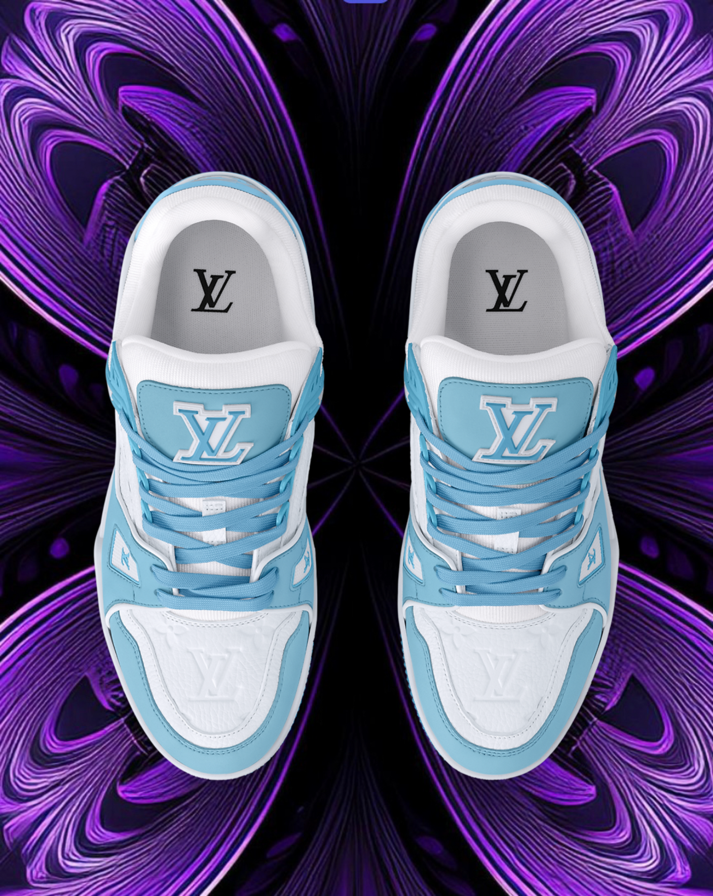 Lv trainers baby blue