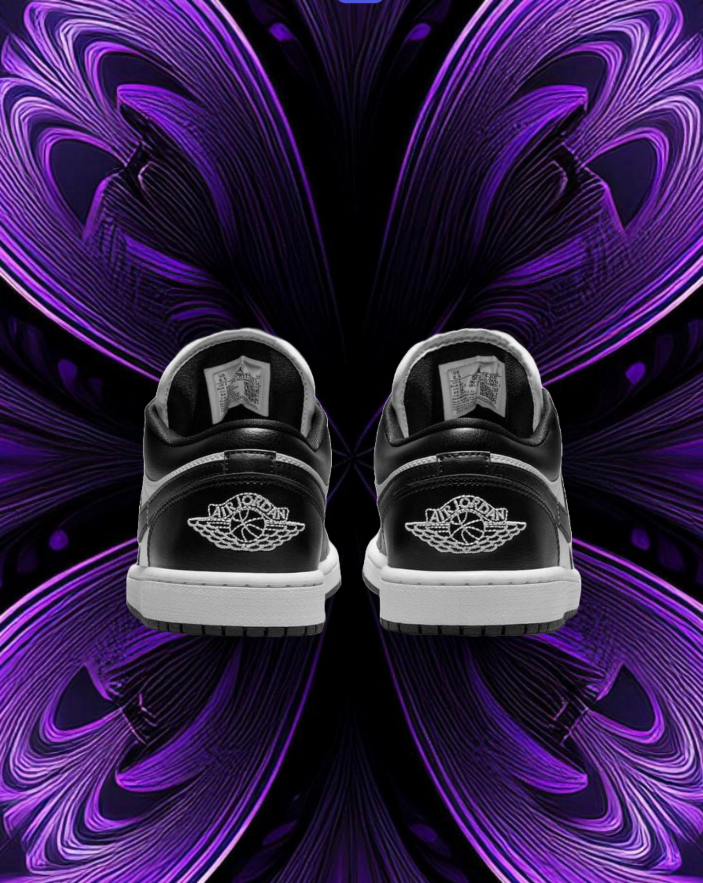 Jordan 1 low black and white