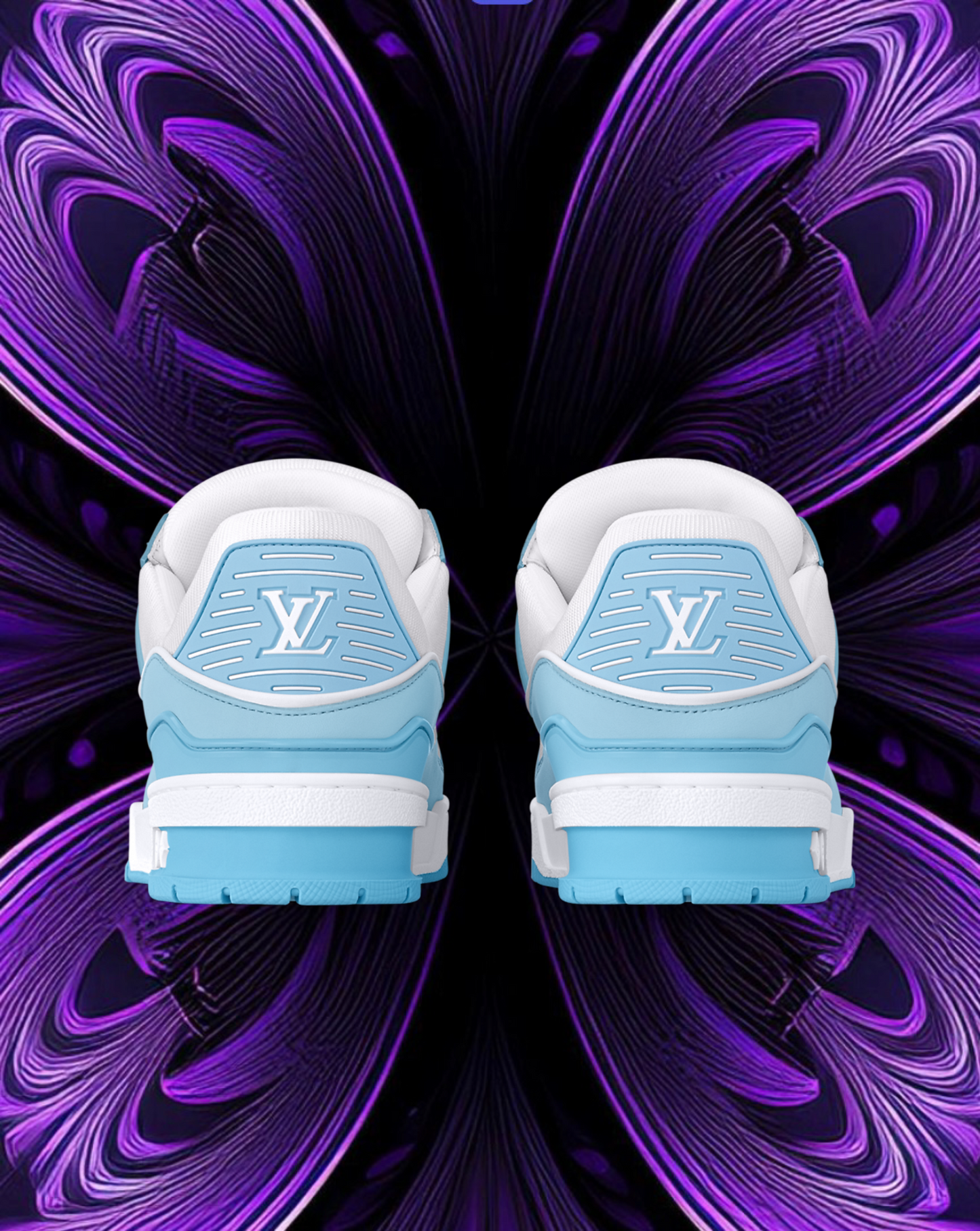 Lv trainers baby blue