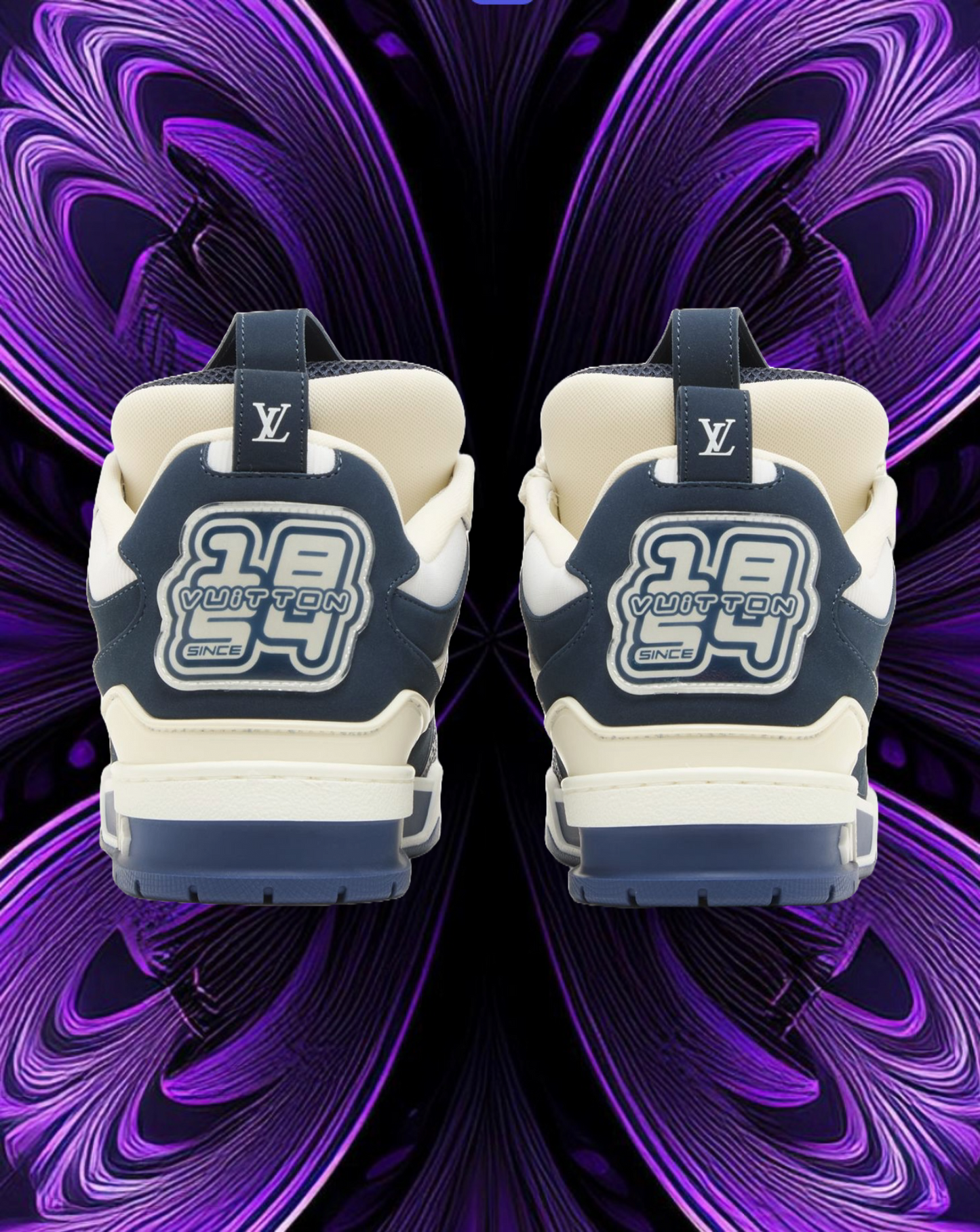 LV skates (blue and white)