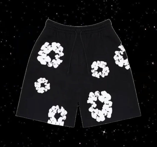Denim tears shorts (black & white)