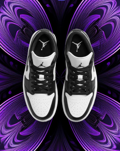 Jordan 1 low black and white