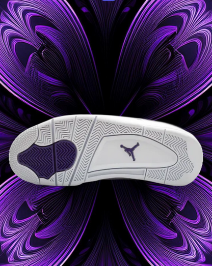 Jordan 4 purple metallic