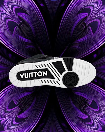 LV skates black and white