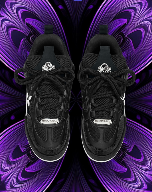 LV skates black and white