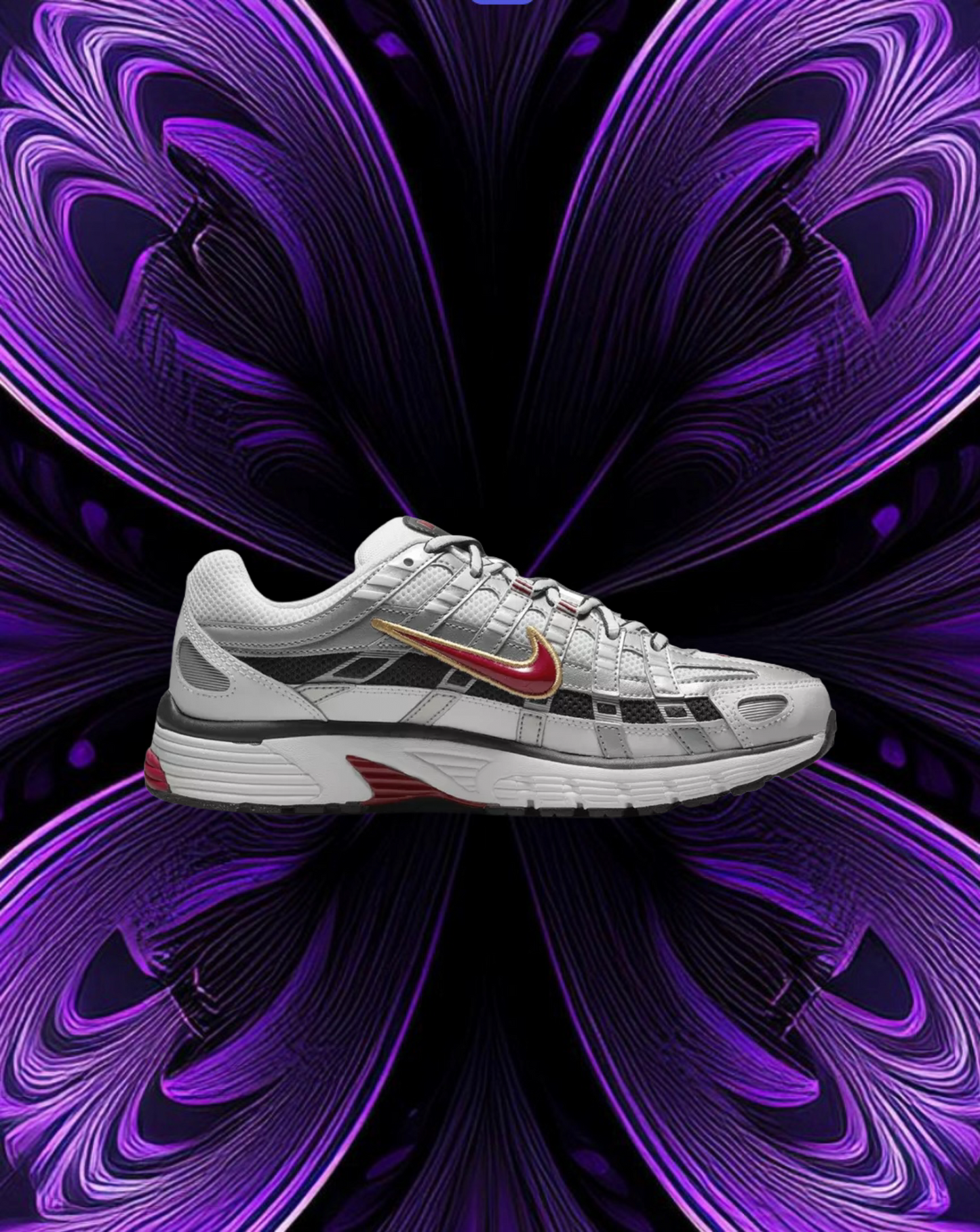 Nike p-6000 “metallic silver red”