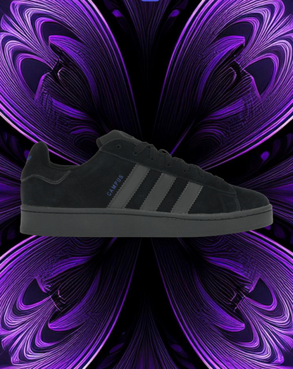 Adidas campus “core black lucid blue”