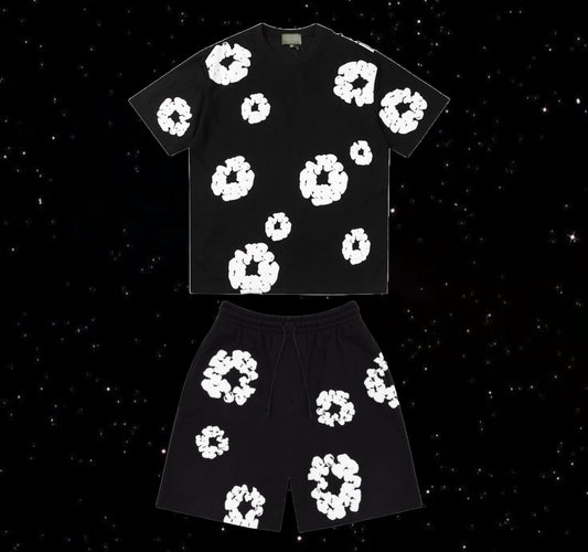 Denim tears set (black & white)