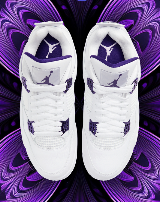 Jordan 4 purple metallic