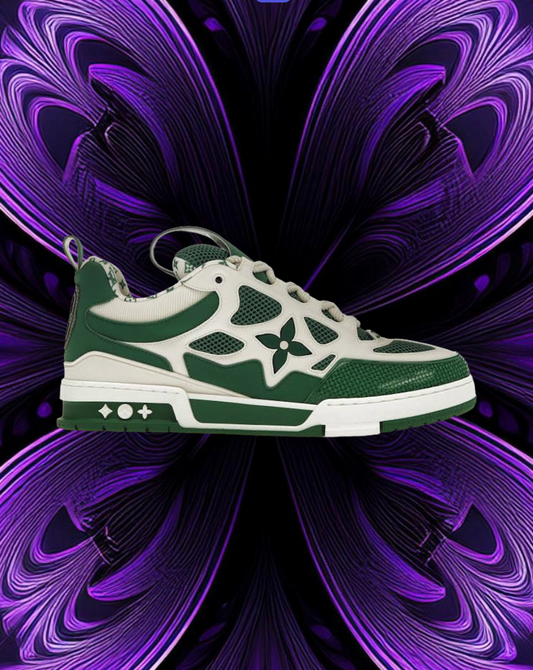 Lv skates “green” and white
