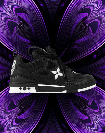 LV skates black and white
