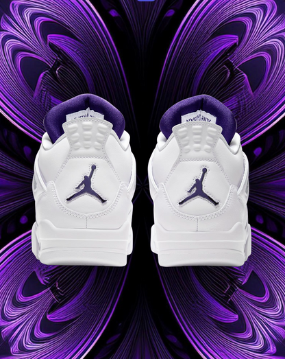 Jordan 4 purple metallic
